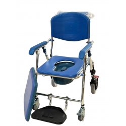 Lightweight Foldable Aluminium Shower Commode Chair